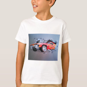 Bilkrasch genom väggen tee