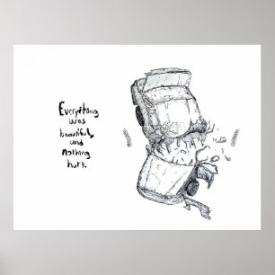 Bilkrasch illustration Kurt Vonnegut Slaughterhous Poster