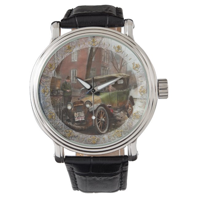 Bilkrock - Se upp för is 1921 Armbandsur (Framsida)