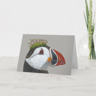 Bill Atlantic puffin-hälsningskort Kort