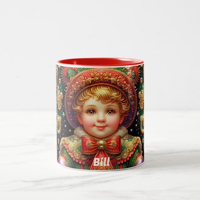 BILL~ CHRISTMAS CHILD ~ Två-Tonad MUGG (Center)
