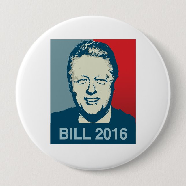 BILL CLINTON 2016 - .PNG KNAPP (Framsida)