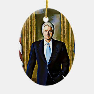 Bill Clinton 42:a president Keepsaké Ornament