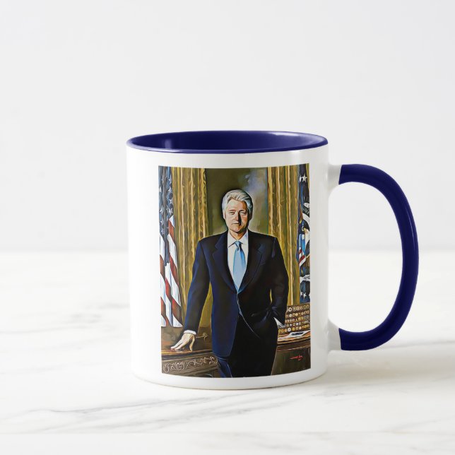Bill Clinton 42:a presidenten Keepsaké Coffee Mugg (Höger)