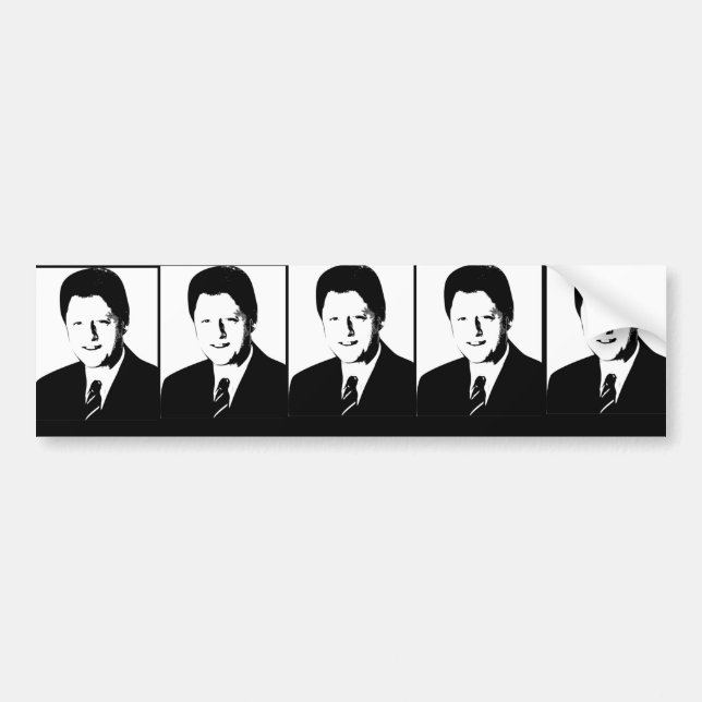 Bill Clinton 42nd president av U.S.et Bildekal (Framsidan)