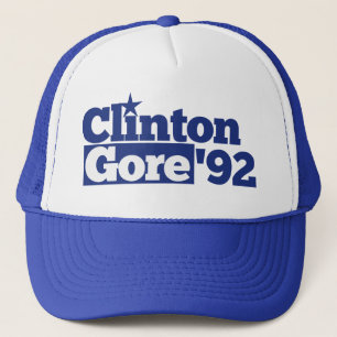 Bill Clinton Al Gore 1992 retro politik Keps