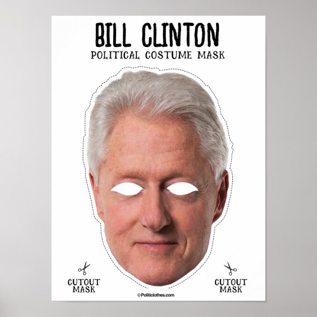 Bill Clinton Costume Mask Poster (Framsidan)