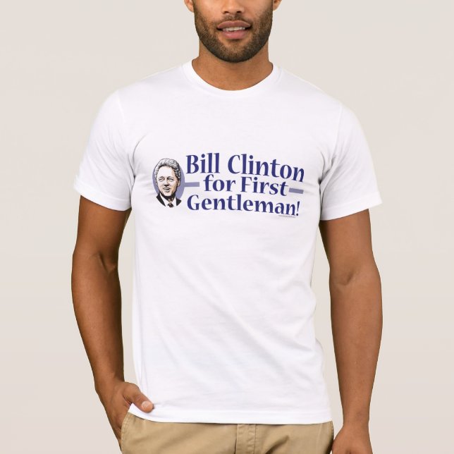 Bill Clinton för den första gentlemanskjortan Tee (Framsida)
