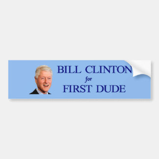 Bill Clinton första Dudebildekal 2016 Bildekal