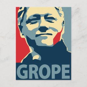 Bill Clinton - Grope: OHP Postcard Vykort