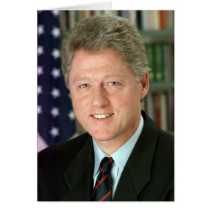 Bill Clinton Hälsningskort