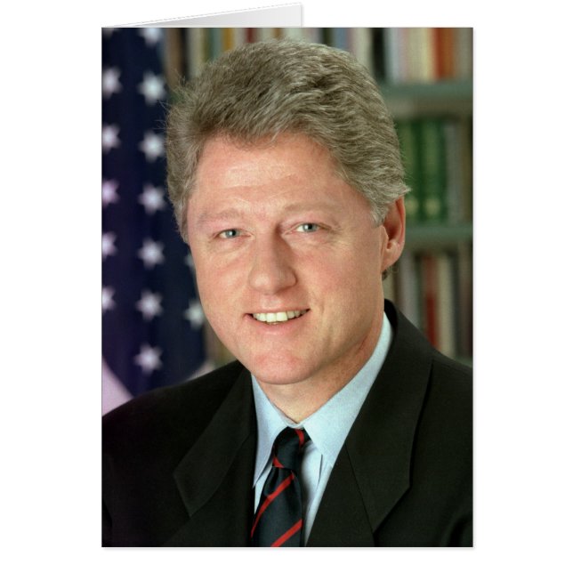 Bill Clinton Hälsningskort (Framsidan)