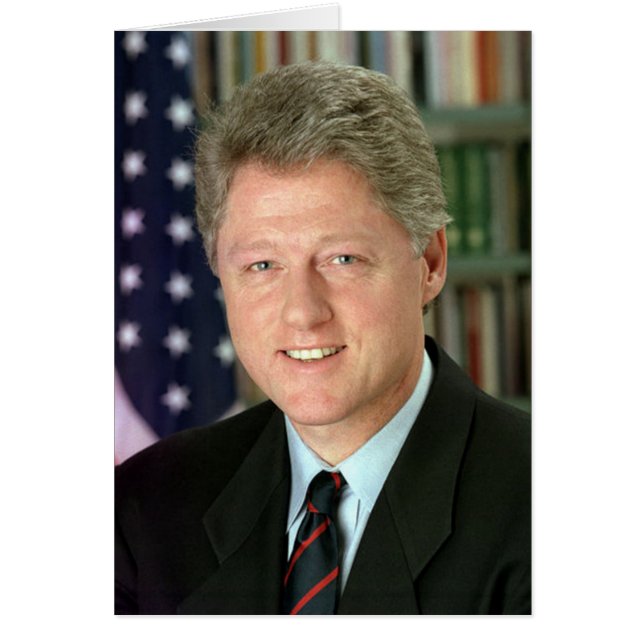 Bill Clinton Hälsningskort (Framsidan)