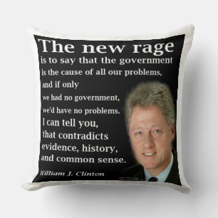 Bill Clinton Ingen Regering Ny Ras Citat Kuddvarp Kudde