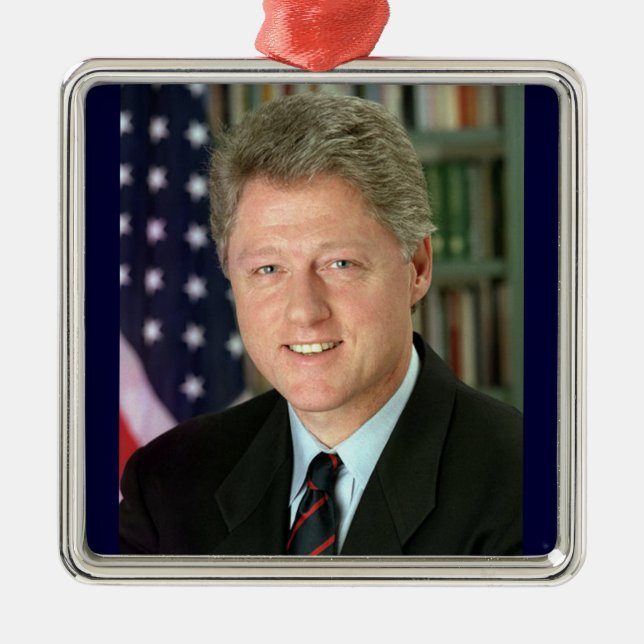 Bill Clinton Julgransprydnad Metall (Framsidan)