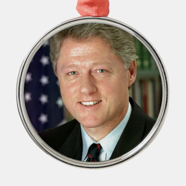 Bill Clinton Julgransprydnad Metall (Framsidan)