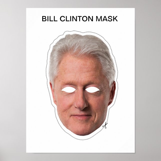 Bill Clinton Mask Poster (Framsidan)