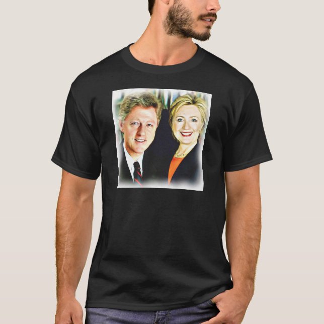 Bill Clinton och Hillary Clinton Tröja (Framsida)
