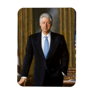 Bill Clinton Officiell Porträtt Magnet