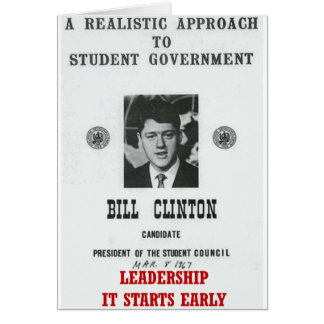 Bill Clinton på Georgetown LEADERSHIP Hälsningskort