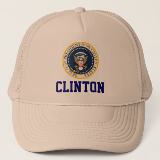 Bill Clinton presidenter förseglar hatten Keps