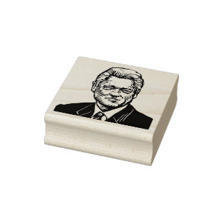 Bill Clinton Rubber Frimärke Stämpel