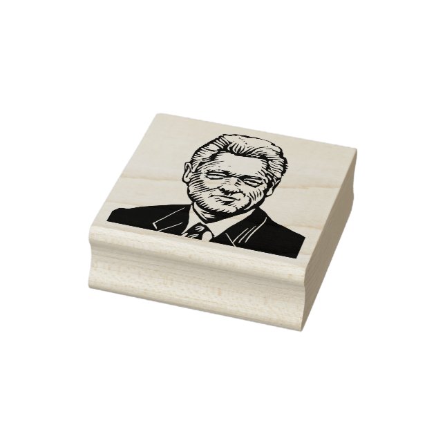 Bill Clinton Rubber Frimärke Stämpel (Stämpel)