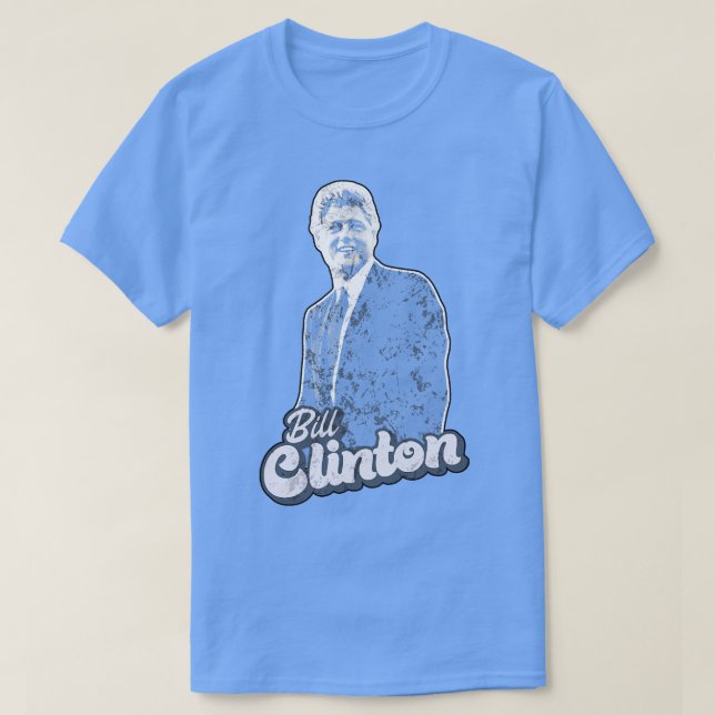 Bill Clinton Saxophone 90s Stil T Shirt (Design framsida)
