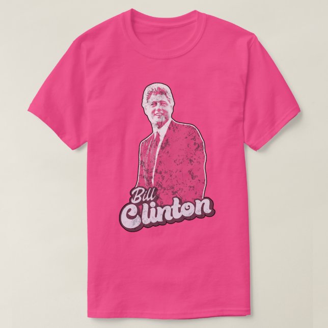 Bill Clinton Saxophone Fläkt Art T Shirt (Design framsida)