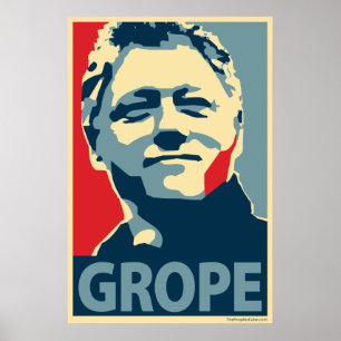 Bill Clinton - treva: OHP-affisch Poster