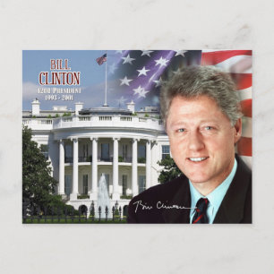 Bill Clinton - USA:s 42:a president Vykort