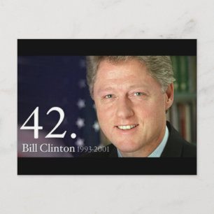Bill Clinton Vykort