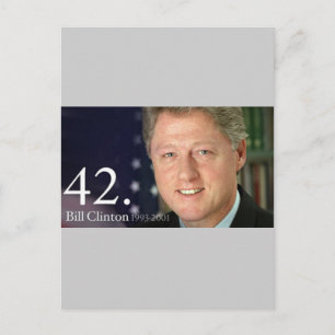 Bill Clinton Vykort