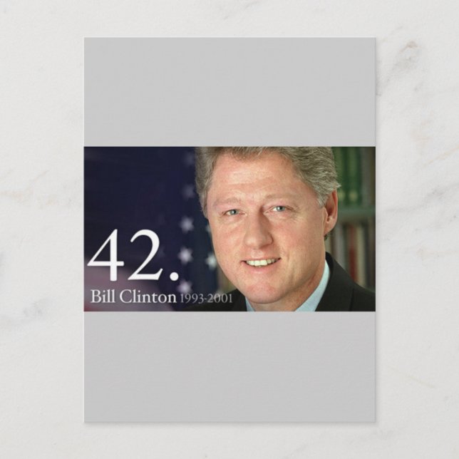 Bill Clinton Vykort (Framsida)