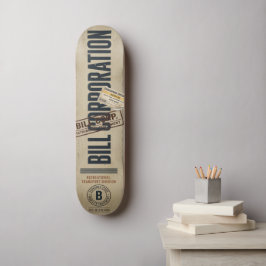 BILL CORPORATION: begagnad Mini Skateboard Bräda 18,5 Cm