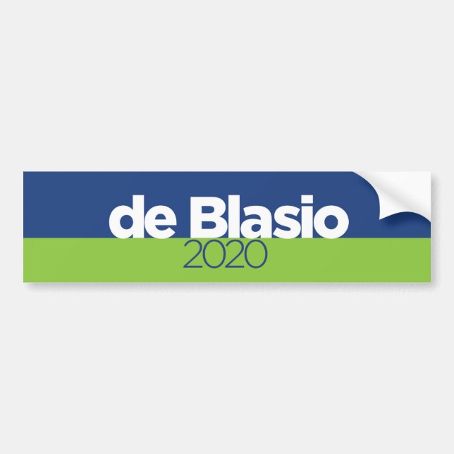 Bill de Blasio 2020 Bildekal (Framsidan)