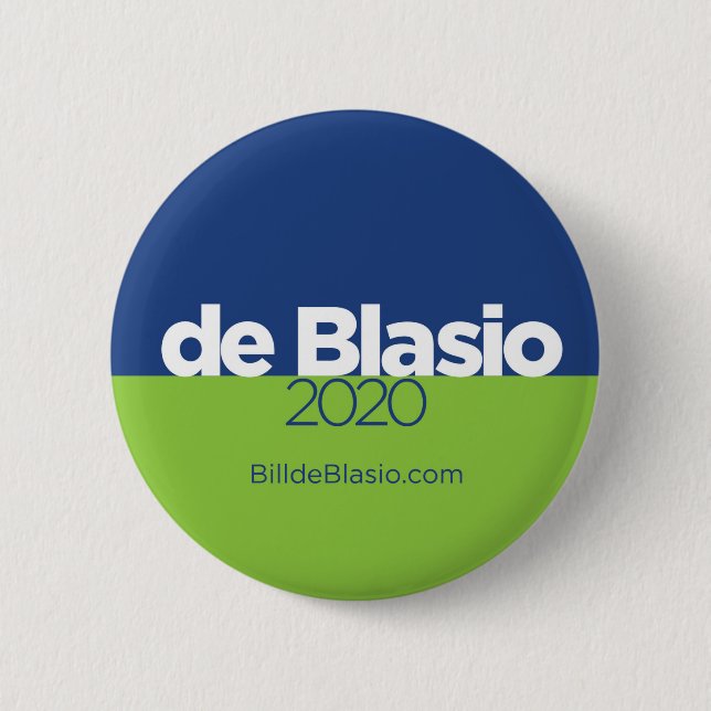 Bill de Blasio 2020 Knapp (Framsida)