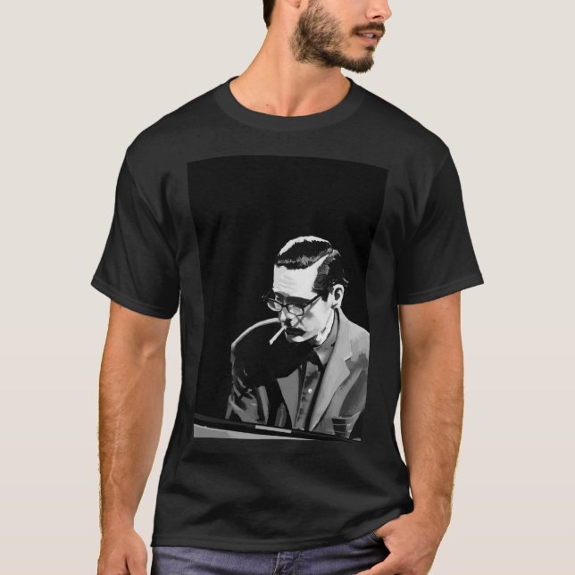 Bill Evans Melancholik Jazz  T Shirt (Framsida)