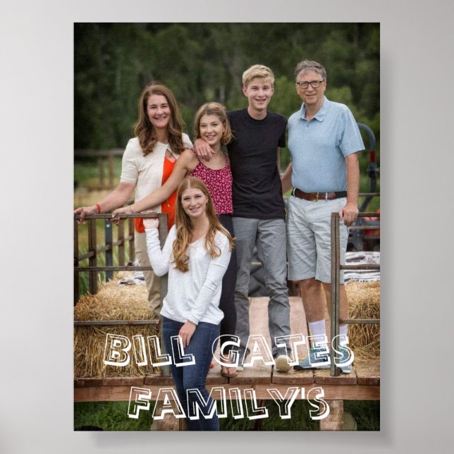 Bill Gates Familjens Tryck, Värde Affisch Papper M (Framsidan)