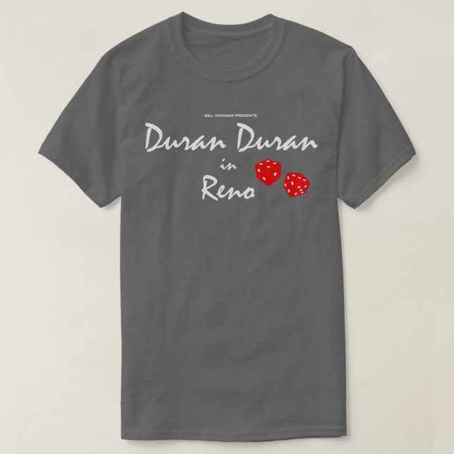 Bill Graham Presenter Duran Duran i Reno-SÄLLSYNTE T Shirt (Design framsida)