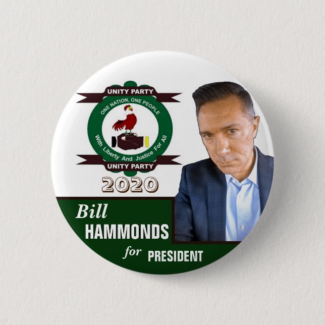 Bill Hammonds för president 2020 Knapp (Framsida)