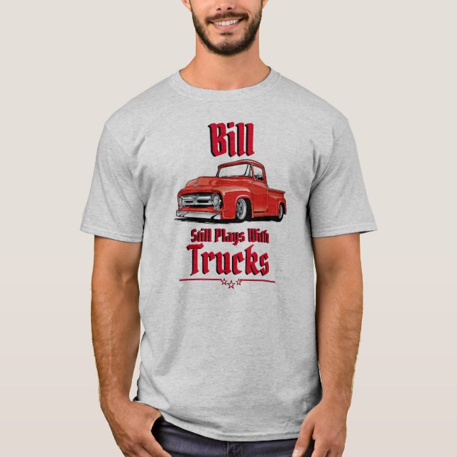 Bill leker fortfarande med lastbilar t shirt (Framsida)