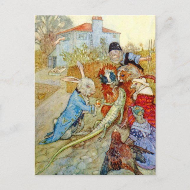 Bill Lizard på Rabbit's House Vykort (Framsida)