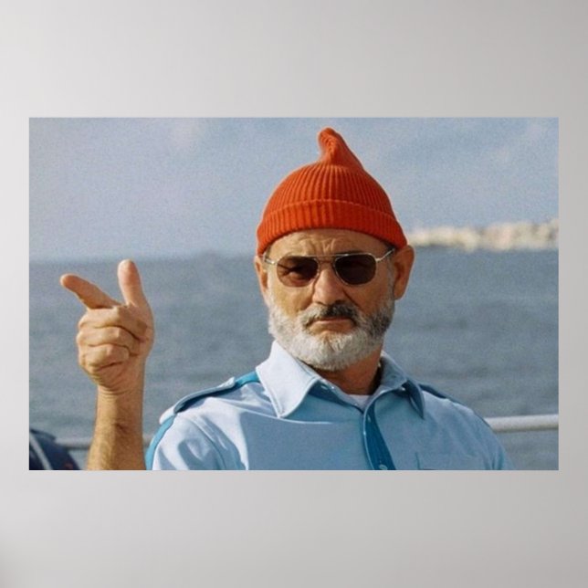 Bill Murray Life Aquatic Poster (Framsidan)