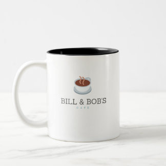 Bill och Bob's Cafe - Återhämtning av samhällslive Två-Tonad Mugg
