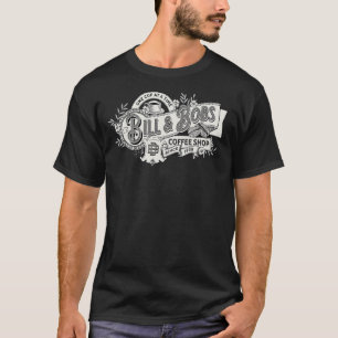 Bill och Bob's Coffee Shop Vintage AA 12 Step Reco T Shirt