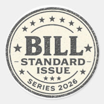 Bill Standardutförande Serie 2026 Rund Klistermärk