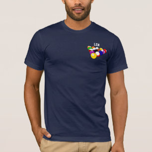Billard mall tröja, redo att anpassa t shirt