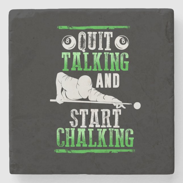 Billard stil underlägg sten (Framsidan)