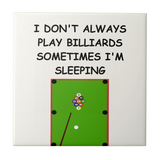 billards kakelplatta (Framsidan)